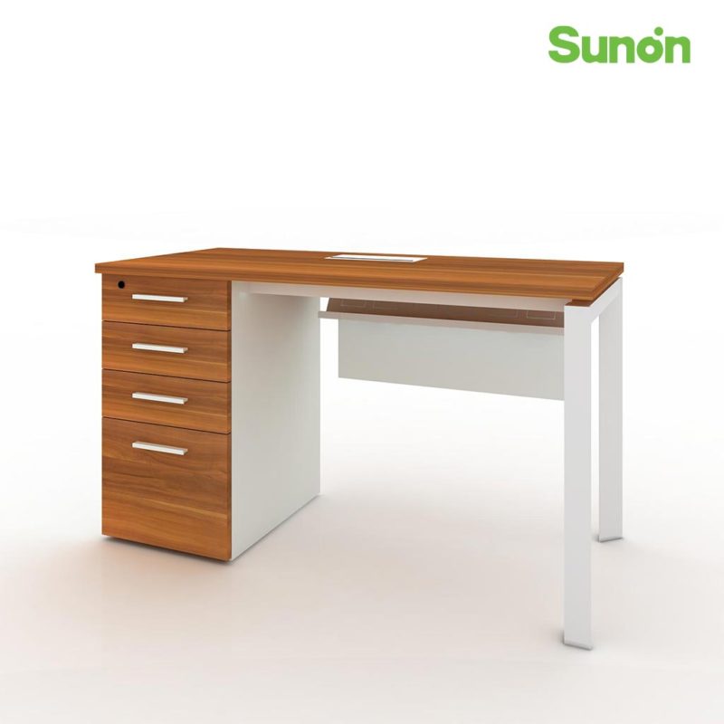 E-Half Single Workstation 1Single Workstation with fixed four drawer cabiet 1 no master