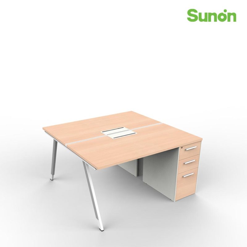 Lipa Staff Desk with Cabinet (2 seaters)